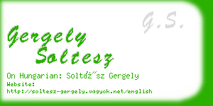 gergely soltesz business card